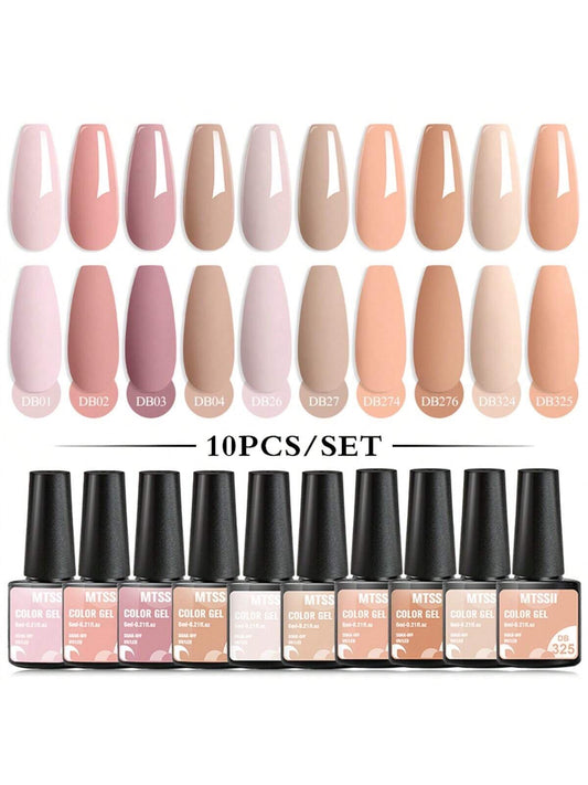 10 pièce ensemble de vernis à ongles gel