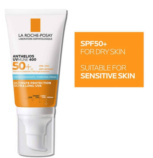 Anthelios UVMune 400 Crème Hydratante SPF50+ Pour Peaux Sensibles 50ml